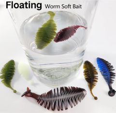 BTI-05D-094 Ribbed soft lure with Tickle/Paddle Tail