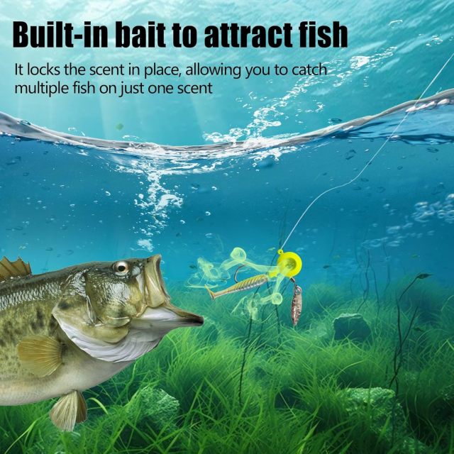 BTI-08B-413 Crappie Eye Hole Jig Heads with spinners