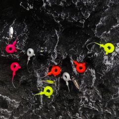 BTI-08B-413 Crappie Eye Hole Jig Heads with spinners