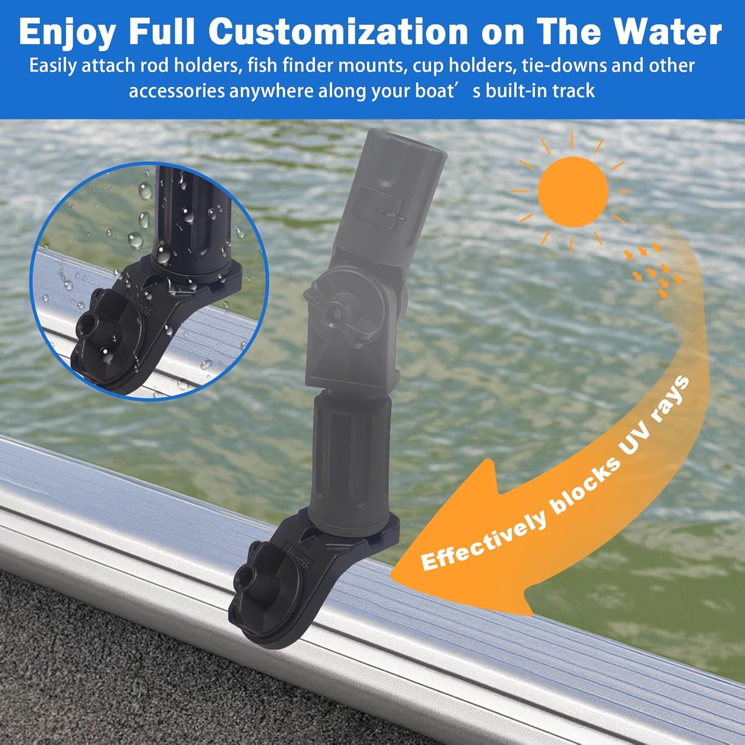 14A200150   Track Adapter for 45 degree Boat Mount