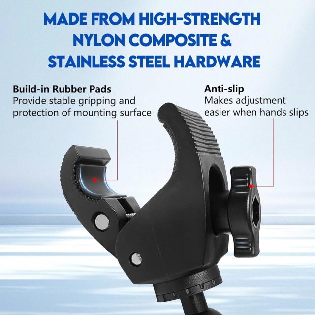 BTI-31A-3006 Aluminum Crab Claw Clamp + 1inch ball