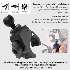BTI-31A-3006 Aluminum Crab Claw Clamp + 1inch ball
