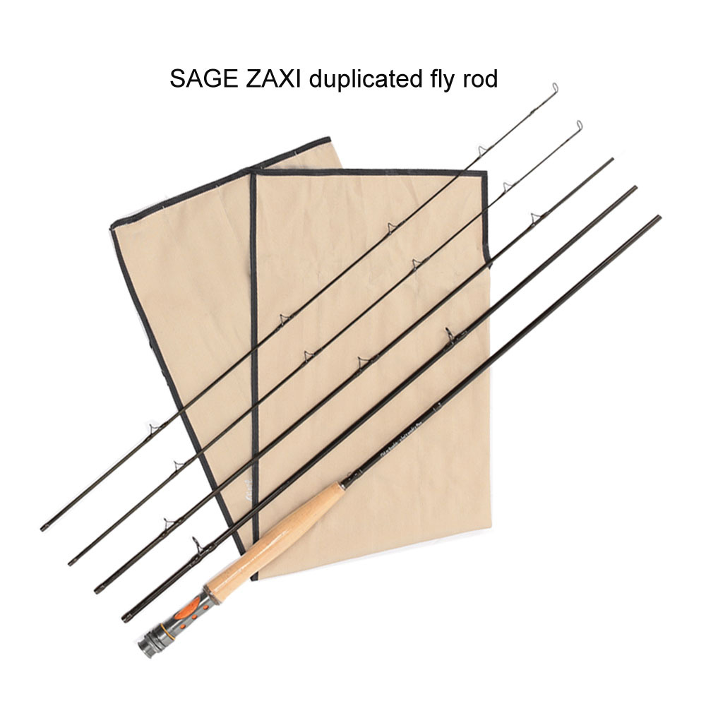 IM12 Nano Fly Rods - Sage Zaix Duplicated Fly Rods - 9'0'' 5wt, 6wt 4pcs Fast Action, 46T Carbon