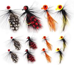 BTI-05D-095 Hand-Tied Feather Hair Jigs