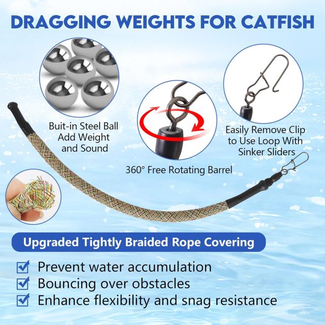 BTI-12D-006 Catfish Rattle Dragging Weights