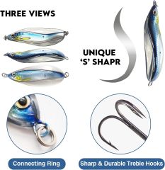 BTI-05B-001 Realistic Jigging Spoon