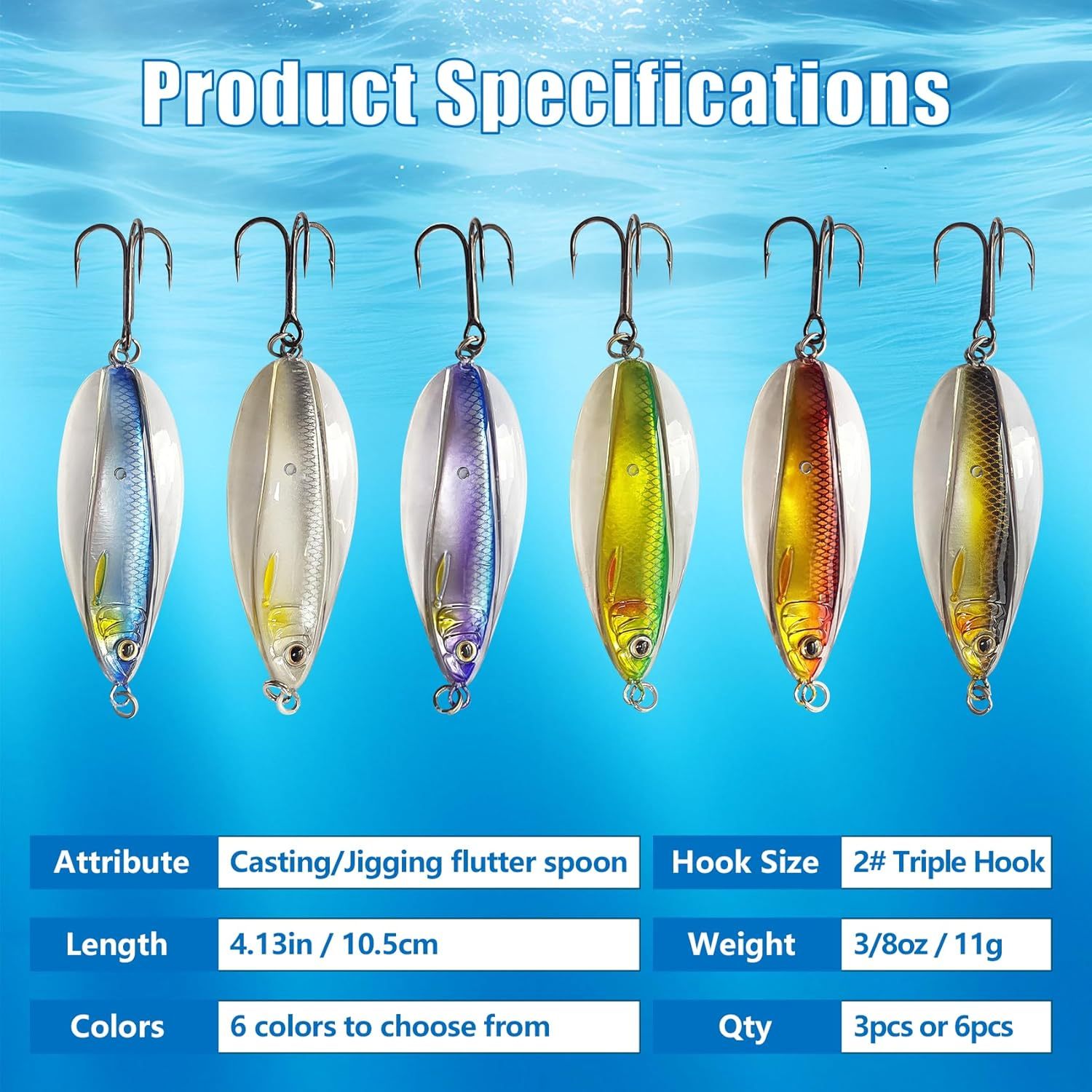 BTI-05B-001 Realistic Jigging Spoon