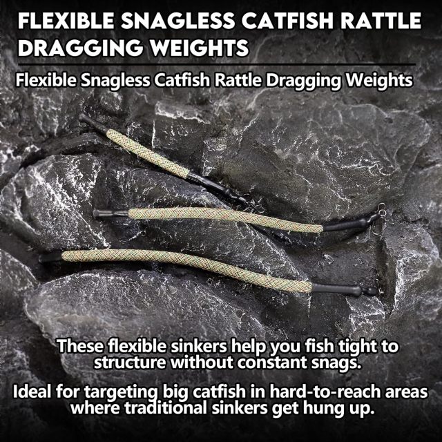 BTI-12D-006 Catfish Rattle Dragging Weights