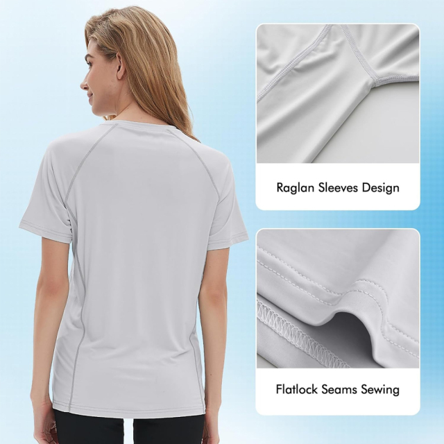 BTI-11E-0014 Women Solid Color Short Sleeve Shirt