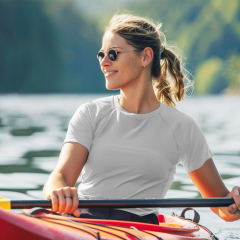 BTI-11E-0014 Women Solid Color Short Sleeve Shirt