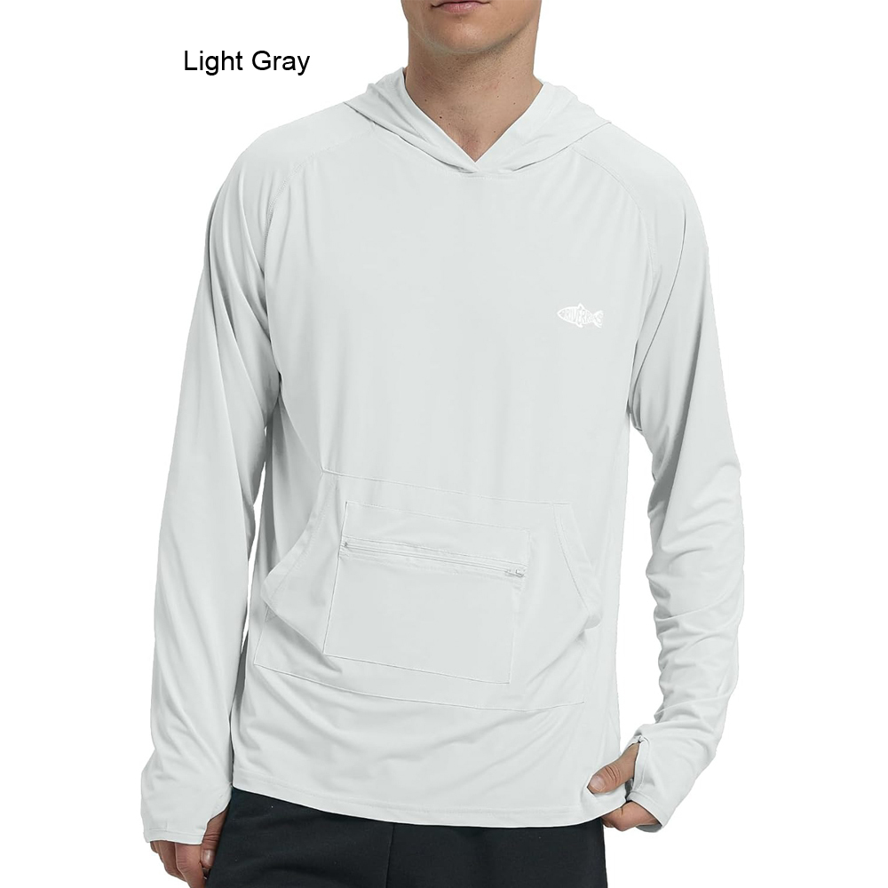 BTI-11E-1016B Solid Color UPF 50+ Hoodie
