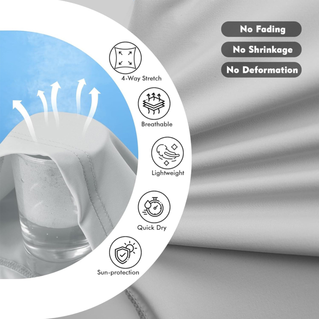 BTI-11E-1016B Solid Color UPF 50+ Hoodie