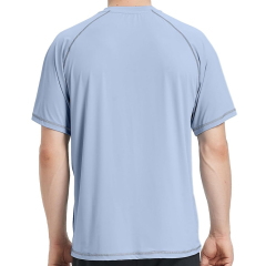 BTI-11E-1030 Short Sleeve Rash Guard T-shirt Contrast Stitching