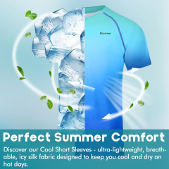 BTI-11E-1031 Short Sleeve Rash Guard T-shirt Spectrum Fade