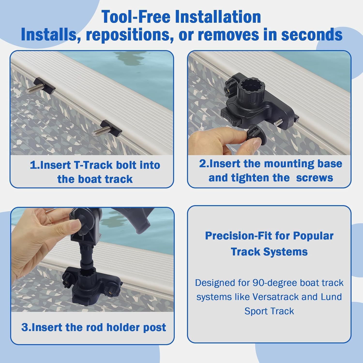 BTI-14A600142 90 Degree Gunnel Track Mount