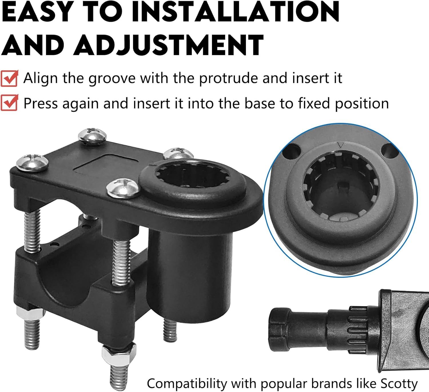 BTI-14A600110 Split Type Square/Round Rail Mount