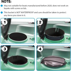 BTI-14A-1013 	 Kayak Hatch Bucket Container (2pcs per pack)