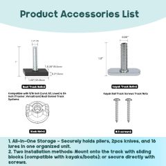 BTI-14A800301 Boat Tool Holder-Knife and Plier Holder