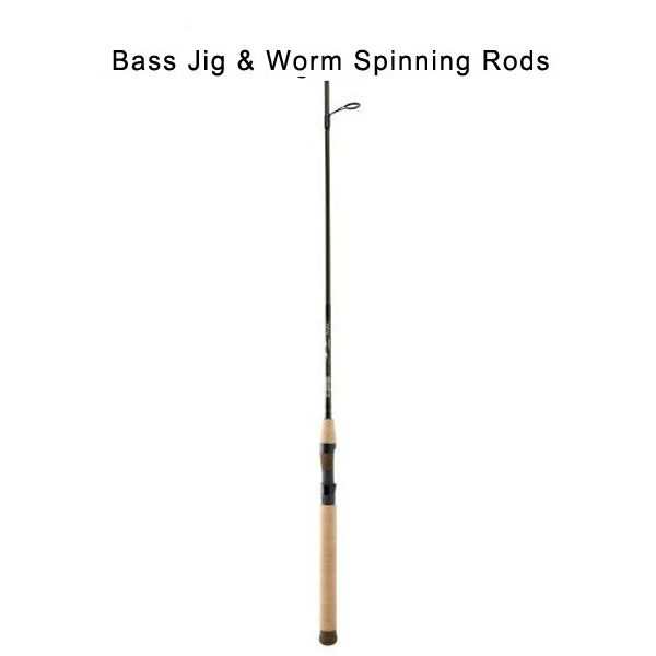 US Bass Jig & Worm Spinning Rods
