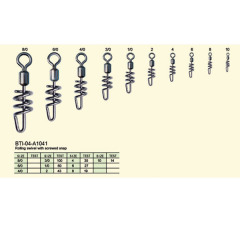 BTI-04-A1041 Rolling swivel with screwed snap