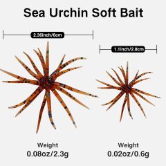BTI-05D-095 Floating Sea Urchin Soft Bait