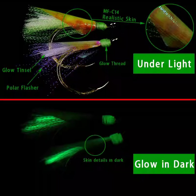 BTI-09D-1112 Glow Light Minnow Fiber