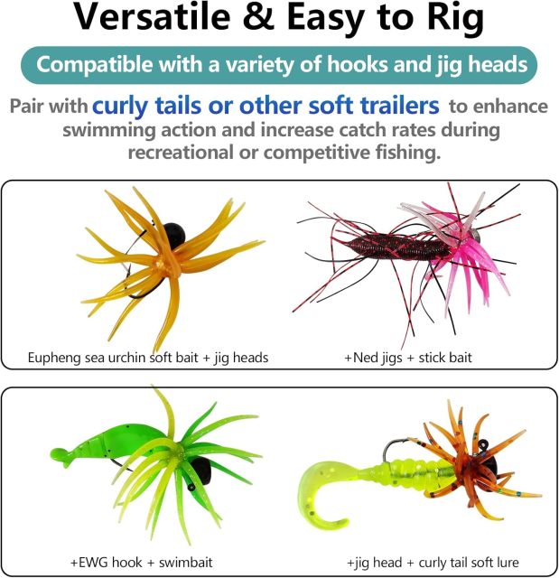 BTI-05D-095 Floating Sea Urchin Soft Bait