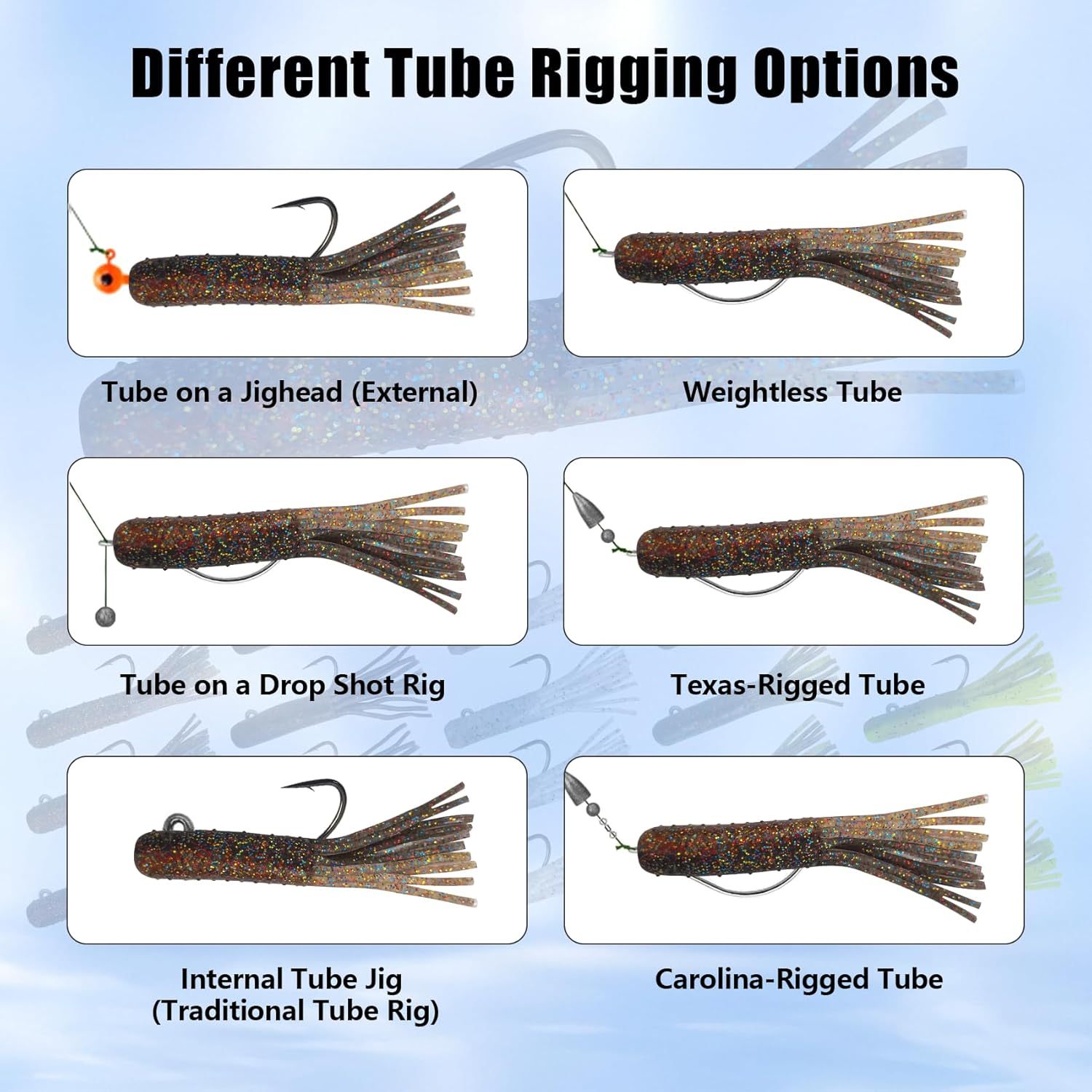 BTI-05D-096 Soft Lure for Tube Jig Heads