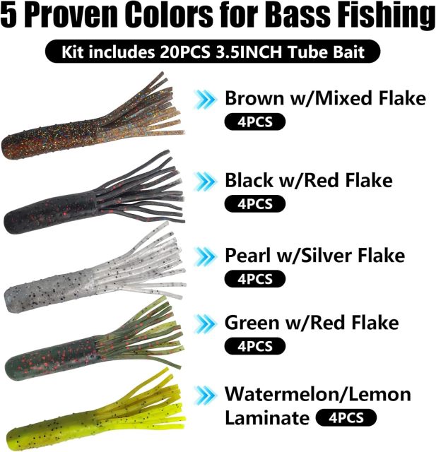 BTI-05D-096 Soft Lure for Tube Jig Heads