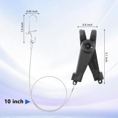 BTI-12D-007 Fishing Downrigger Line Release Clips with Leader Snap
