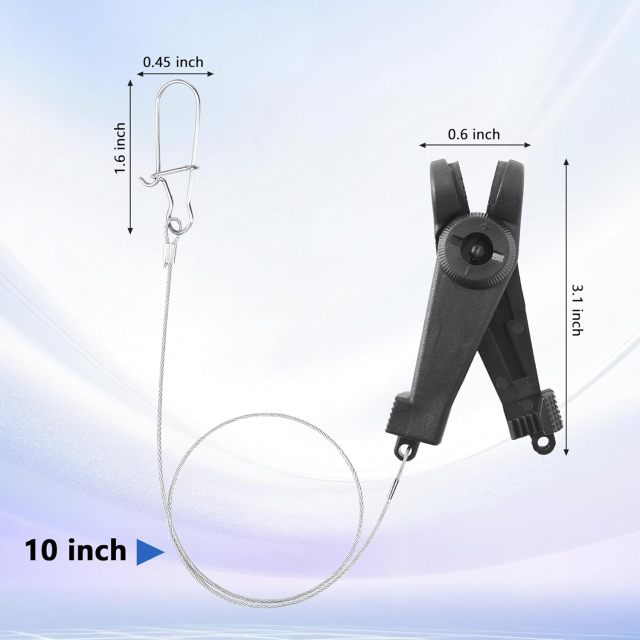 BTI-12D-007 Fishing Downrigger Line Release Clips with Leader Snap
