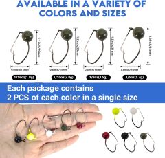 BTI-08B-425 Weedless Wacky Jig Heads