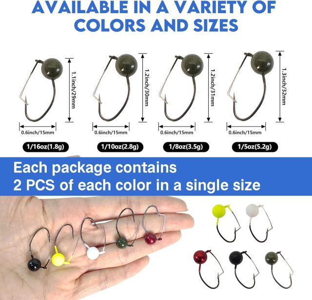 BTI-08B-425 Weedless Wacky Jig Heads