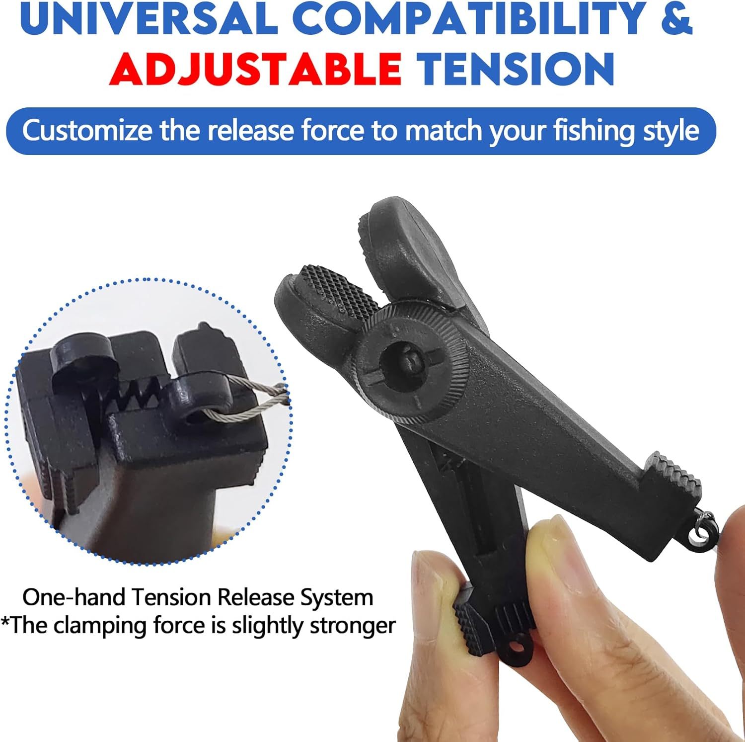 BTI-12D-007 Fishing Downrigger Line Release Clips with Leader Snap