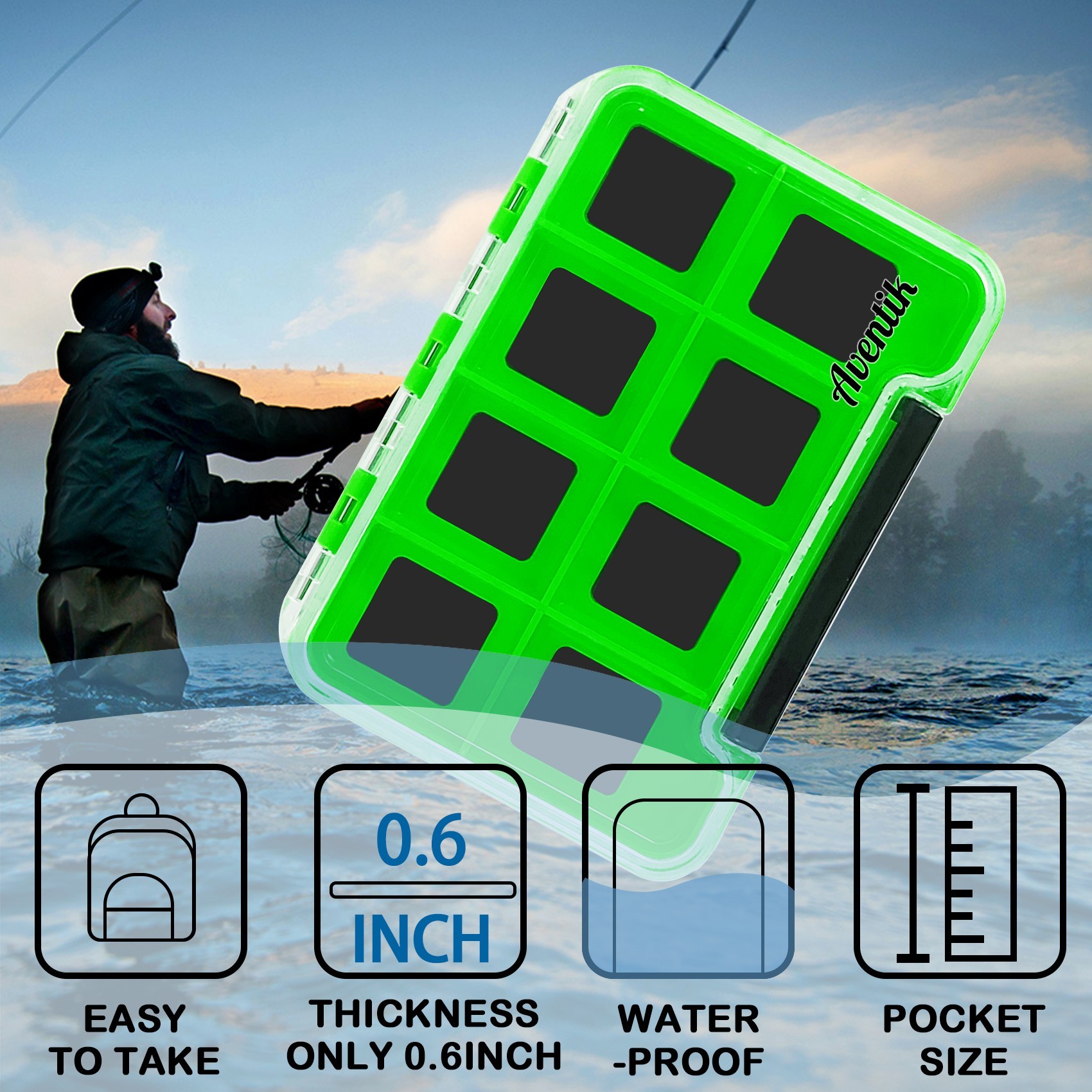 BTI-09A-HB0458C Special offer super slim waterproof with 8 magnetic board compartments