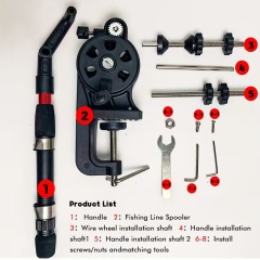 BTI-09E-3171C Fishing Line Spooler with Unwinding Function