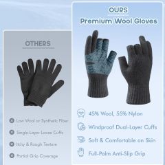 BTI-11B-2181 Fingerless Knit Gloves