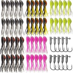 BTI-05D-099 Crappie Jigs Kit with Tube Baits