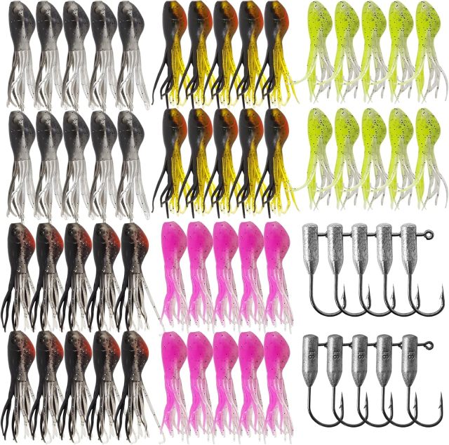 BTI-05D-099 Crappie Jigs Kit with Tube Baits