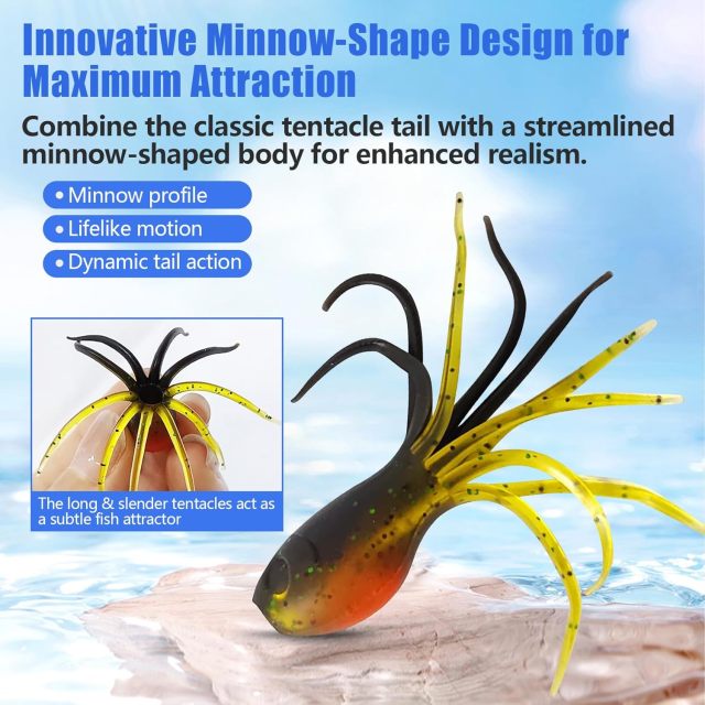 BTI-05D-099 Crappie Jigs Kit with Tube Baits