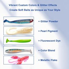 BTI-05D-098 Plastisol Fishing Lure Making Plastic Rubber