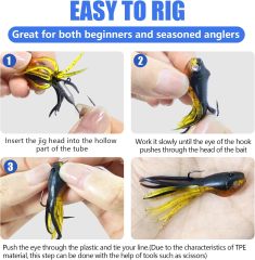 BTI-05D-099 Crappie Jigs Kit with Tube Baits