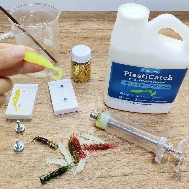 BTI-05D-098 Plastisol Fishing Lure Making Plastic Rubber