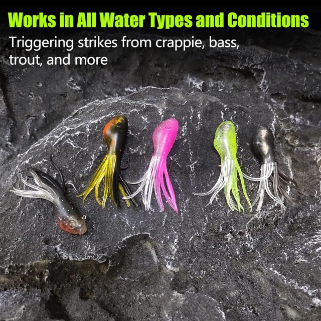 BTI-05D-099 Crappie Jigs Kit with Tube Baits