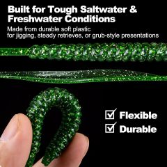 BTI-05D-100 Saltwater Large Curly Tail Worms