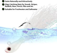 BTI-08B-427 Saltwater Bucktail Jigs
