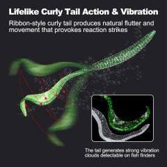 BTI-05D-100 Saltwater Large Curly Tail Worms