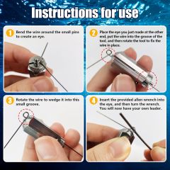 BTI-05H-003 Mini Anti-Slip Aluminum Twist Fishing Tool