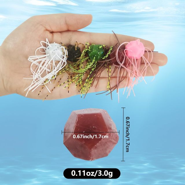 BTI-05D-101 Soft Dice Fishing Lures