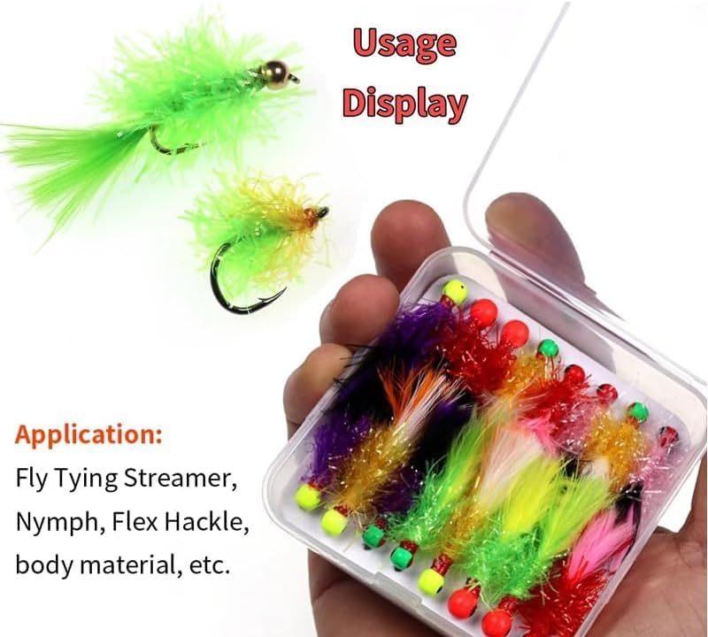 BTI-09D-1061 Tinsel Chenille line Crystal Flash combo (25 colors)